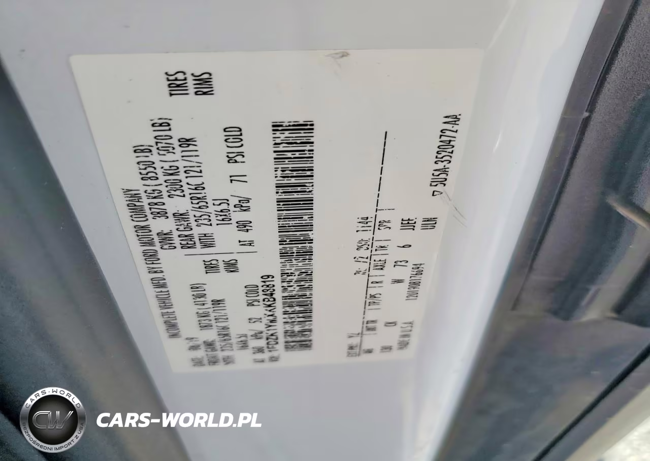 2019 Ford Transit T-150 VIN:1FDZK1YMXKKB48819 - 13