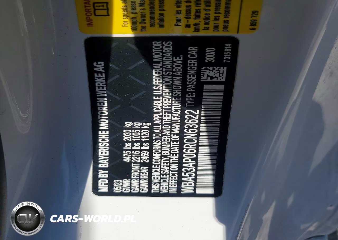 2024 BMW 430I VIN:WBA53AP06RCN63622 - 12
