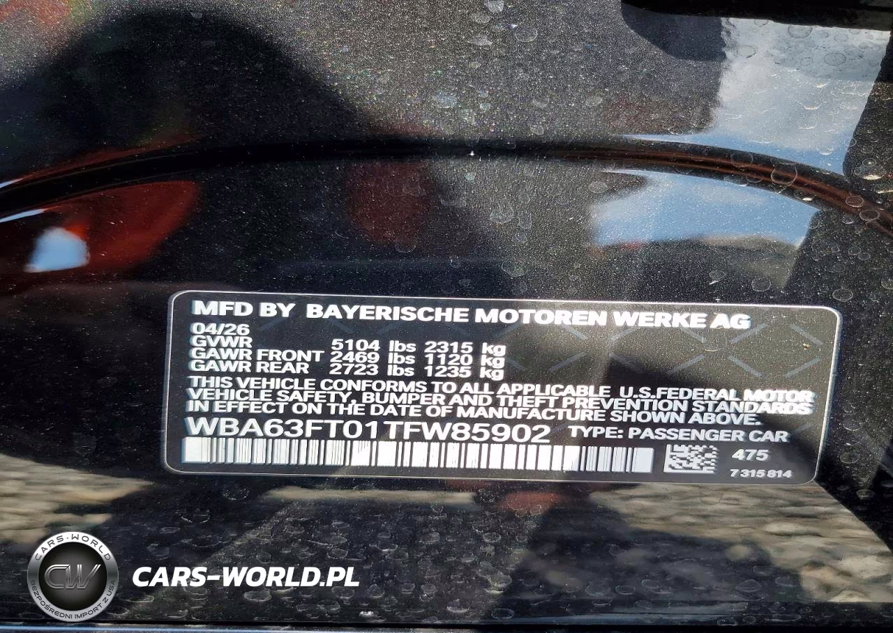 2026 BMW M340Xi VIN:WBA63FT01TFW85902 - 12