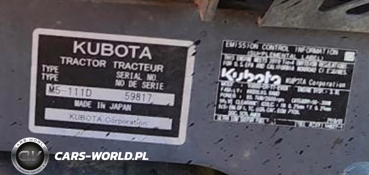 2019 Kubota M5-111D - Mfwd Tractor VIN:59817 - 9
