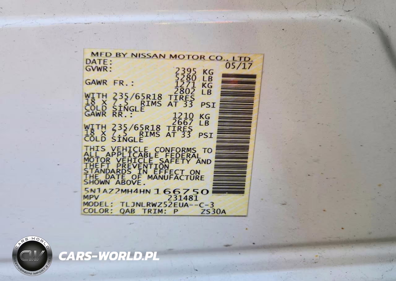 2017 Nissan Murano Sl VIN:5N1AZ2MH4HN166750 - 13