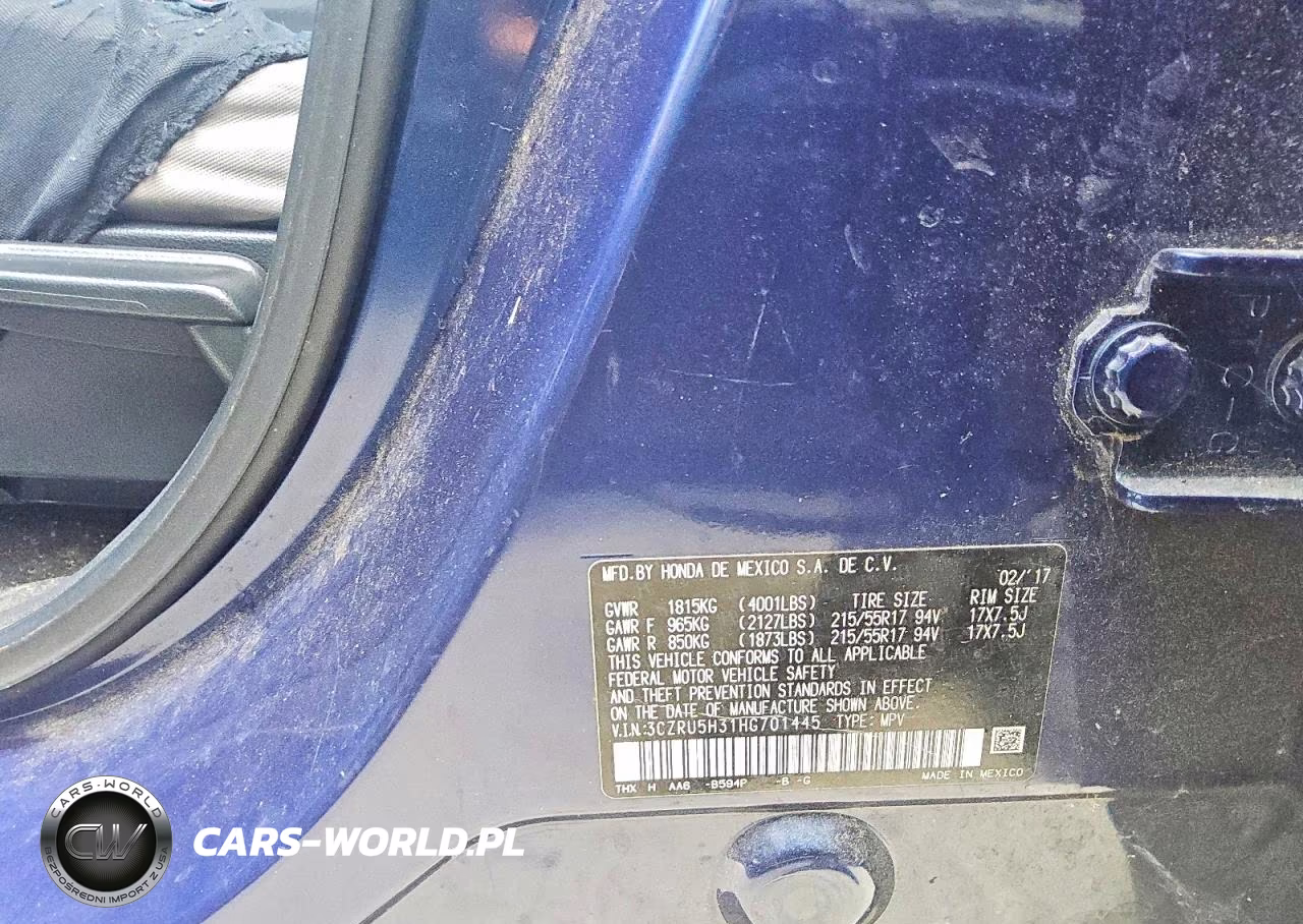 2017 Honda Hr-V Lx VIN:3CZRU5H31HG701445 - 13