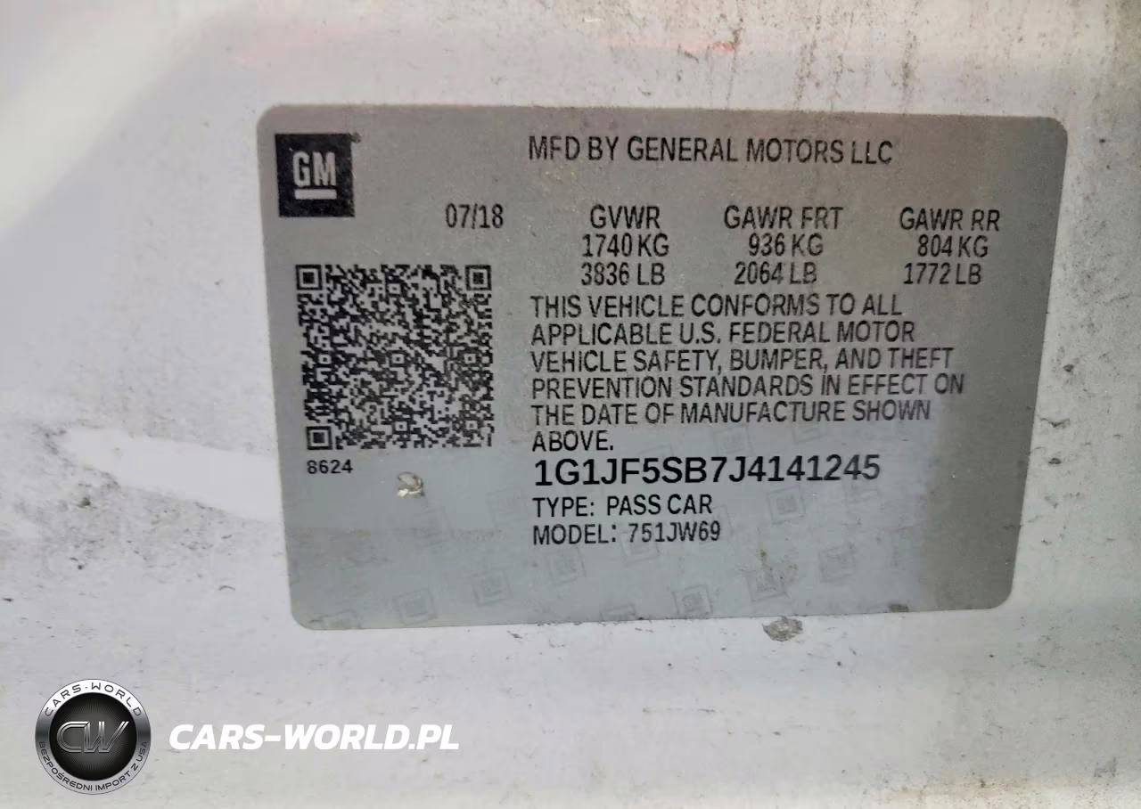 2018 Chevrolet Sonic Premier VIN:1G1JF5SB7J4141245 - 12