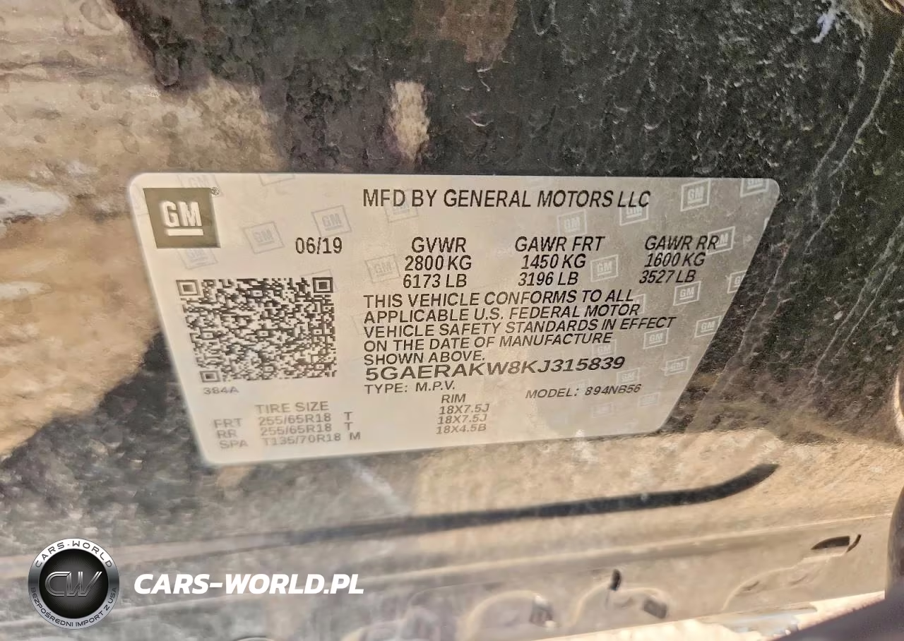 2019 Buick Enclave VIN:5GAERAKW8KJ315839 - 12