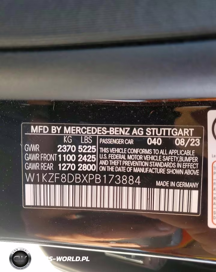 2023 Mercedes-Benz E 350 VIN:W1KZF8DBXPB173884 - 12