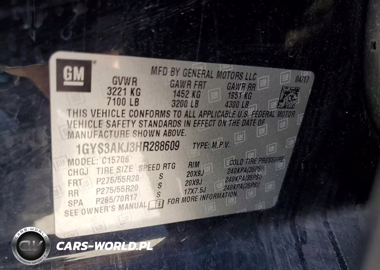 2017 Cadillac Escalade VIN:1GYS3AKJ3HR288609 - 13