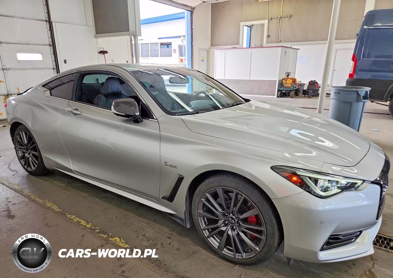 2017 Infiniti Q60 Red Sport 400 VIN:JN1FV7ELXHM702325 - 4