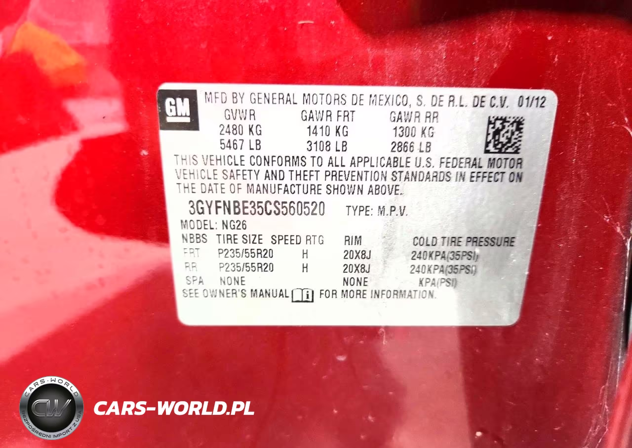 2012 Cadillac Srx Performance Collection VIN:3GYFNBE35CS560520 - 13