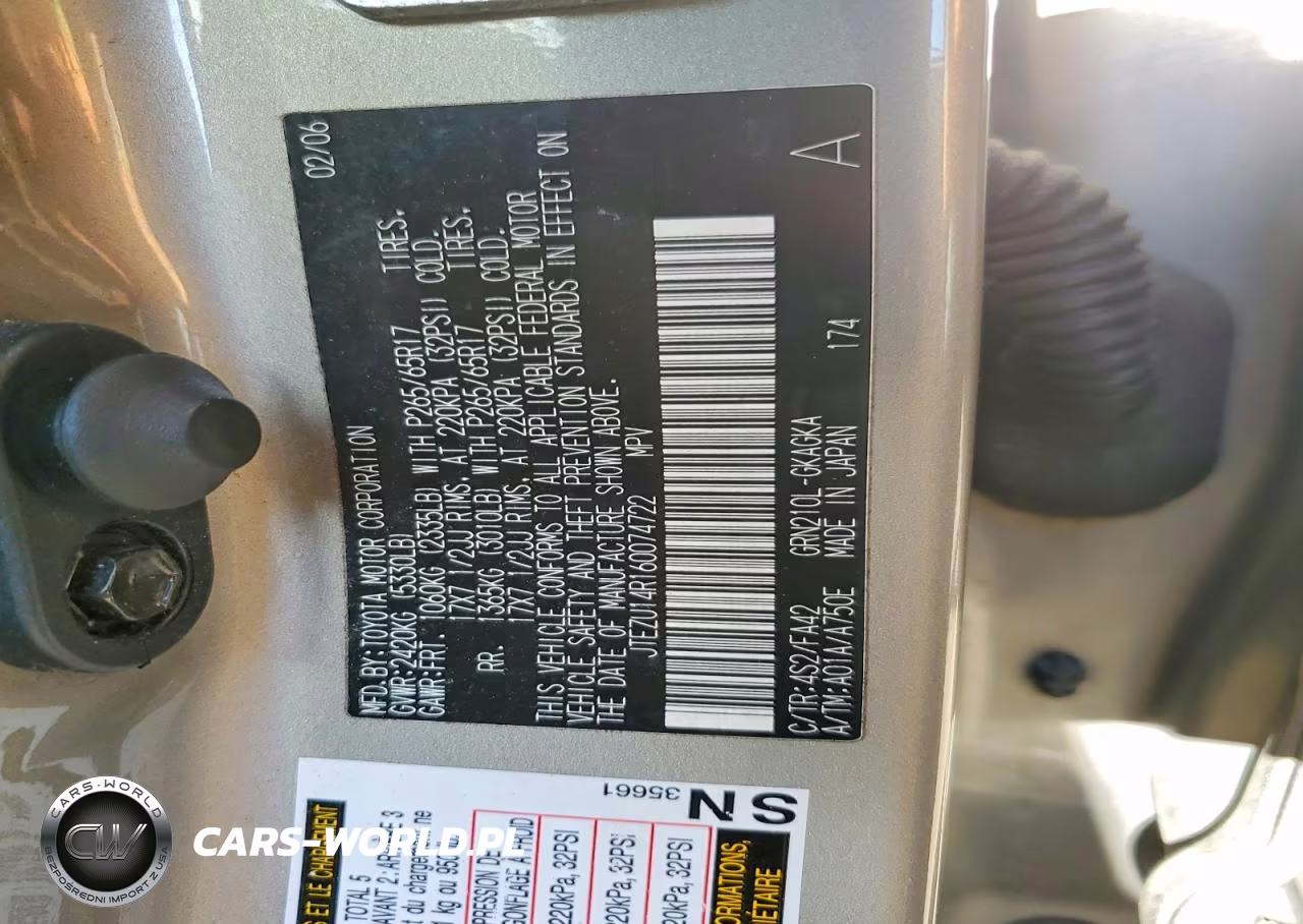 2006 Toyota 4Runner Sr5 VIN:JTEZU14R160074722 - 12