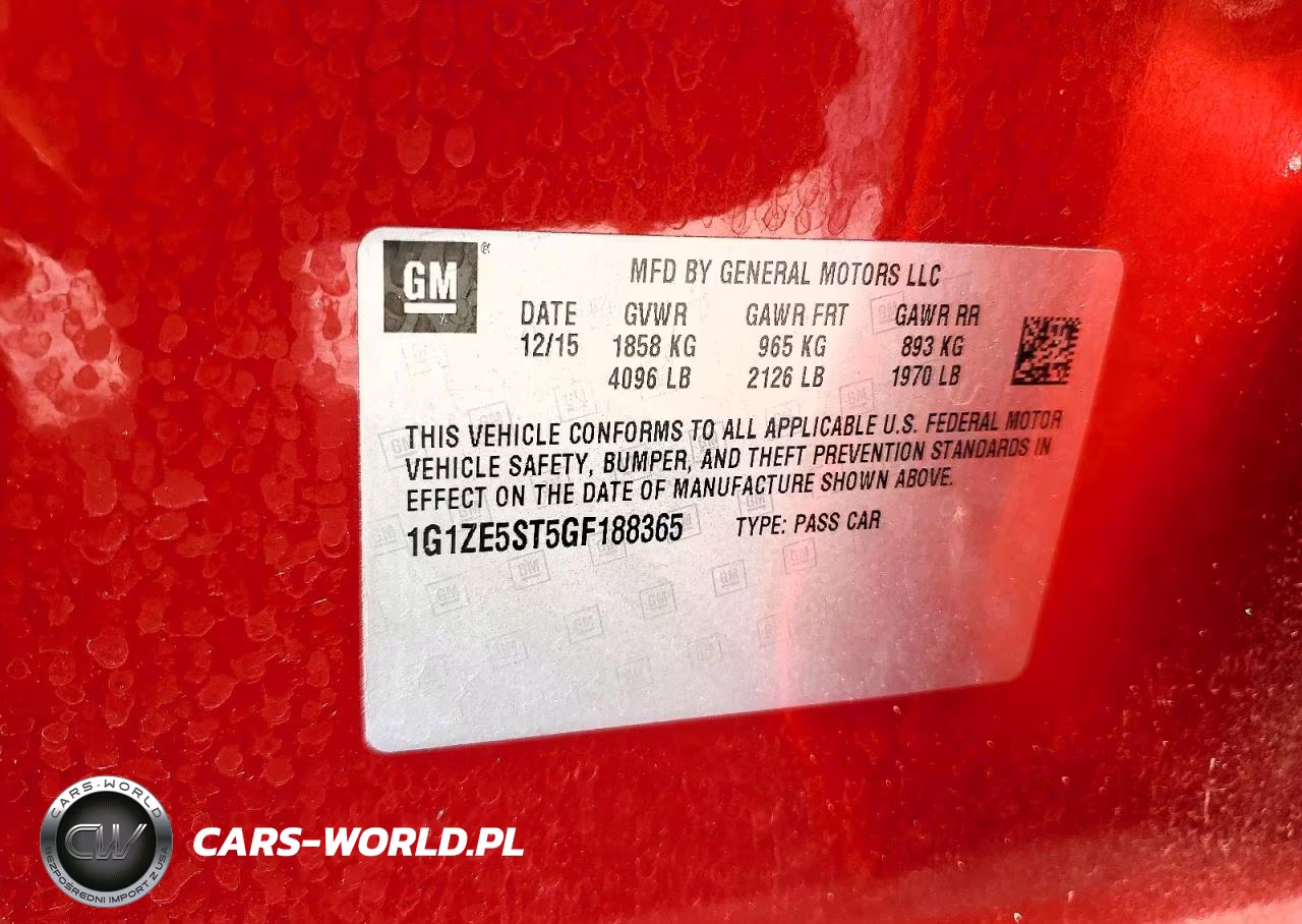 2016 Chevrolet Malibu Lt VIN:1G1ZE5ST5GF188365 - 12