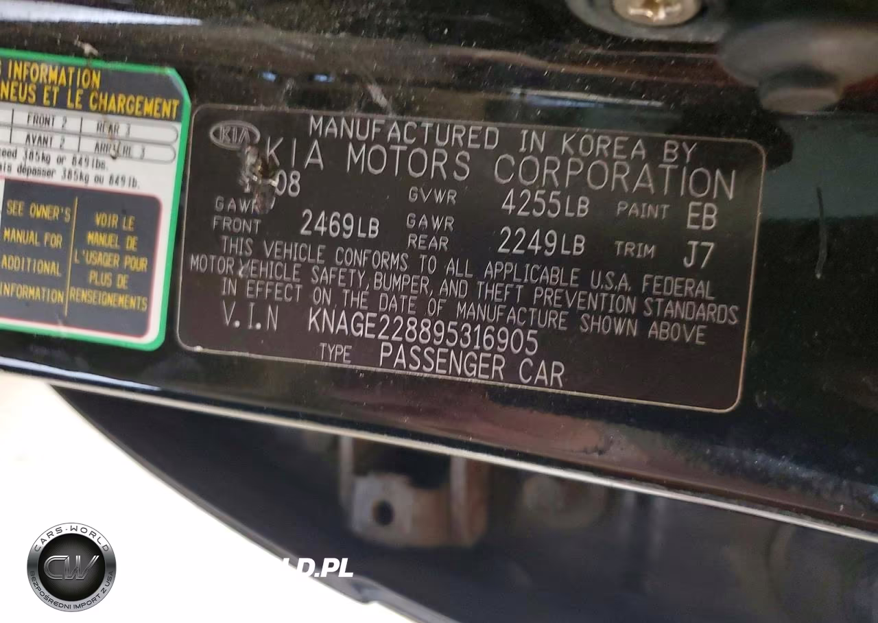 2009 Kia Optima Lx VIN:KNAGE228895316905 - 12