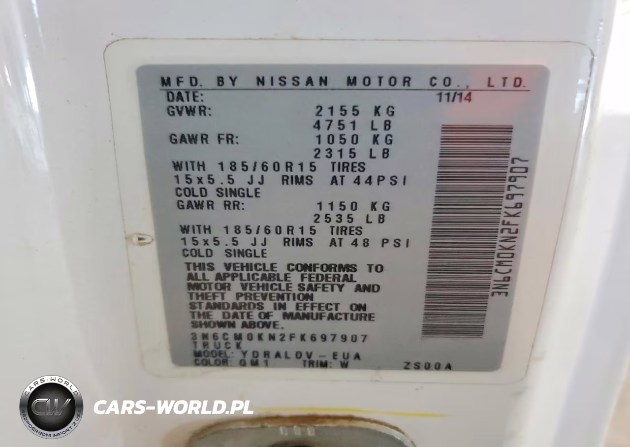 2015 Nissan Nv200 S VIN:3N6CM0KN2FK697907 - 13