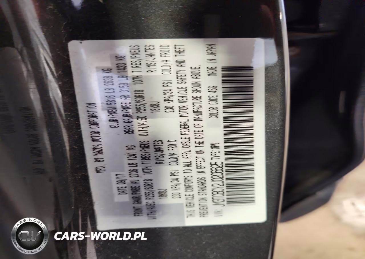2018 Mazda Cx-9 Touring VIN:JM3TCBCY2J0206625 - 12