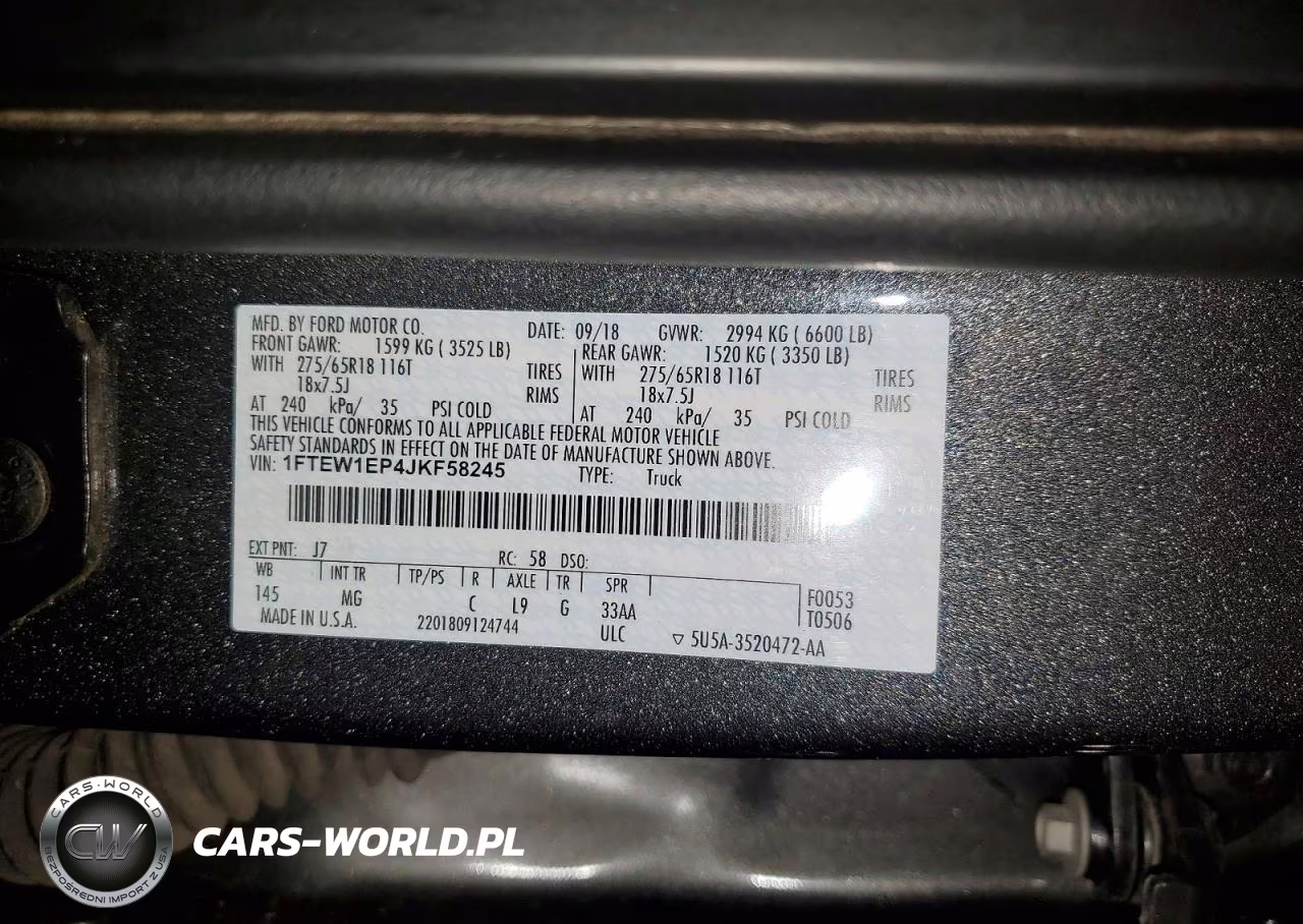 2018 Ford F150 Supercrew VIN:1FTEW1EP4JKF58245 - 12
