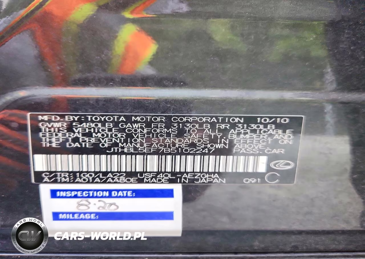 2011 Lexus Ls 460 VIN:JTHBL5EF7B5102247 - 13