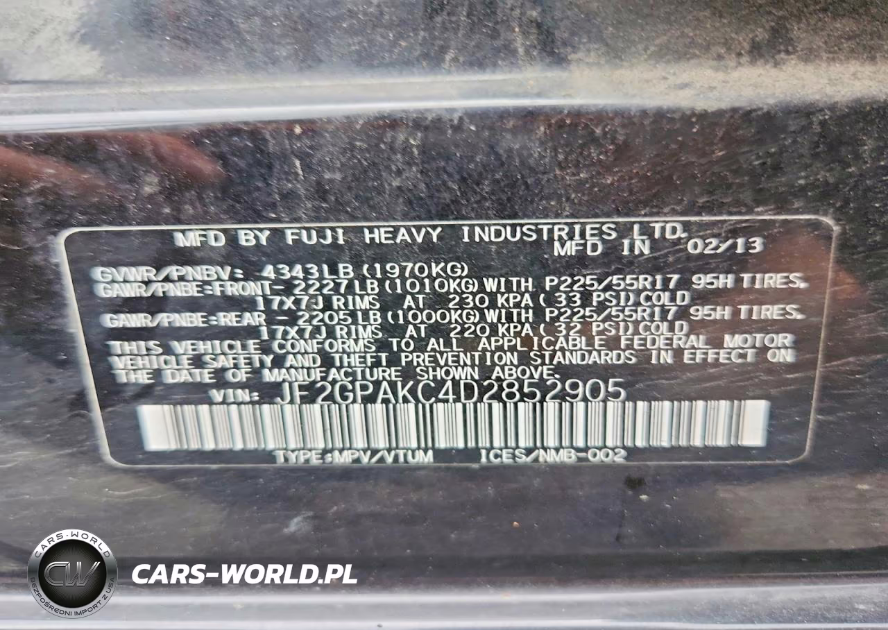 2013 Subaru Xv Crosstrek 2.0 Limited VIN:JF2GPAKC4D2852905 - 13