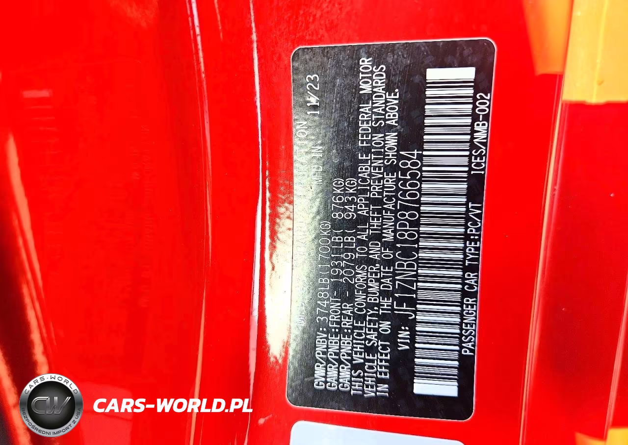 2023 Toyota Gr86 Base VIN:JF1ZNBC18P8766584 - 12