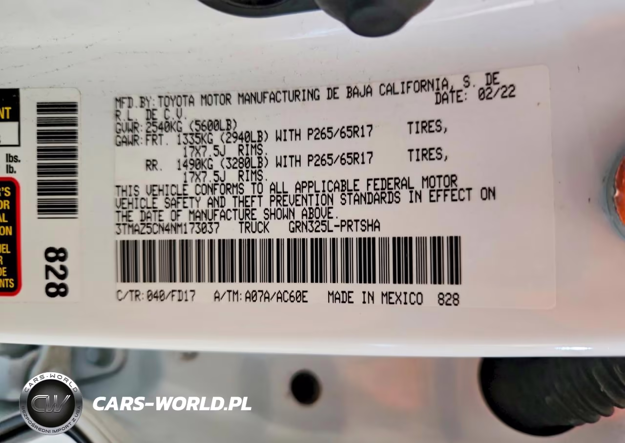 2022 Toyota Tacoma Trd Sport VIN:3TMAZ5CN4NM173037 - 13
