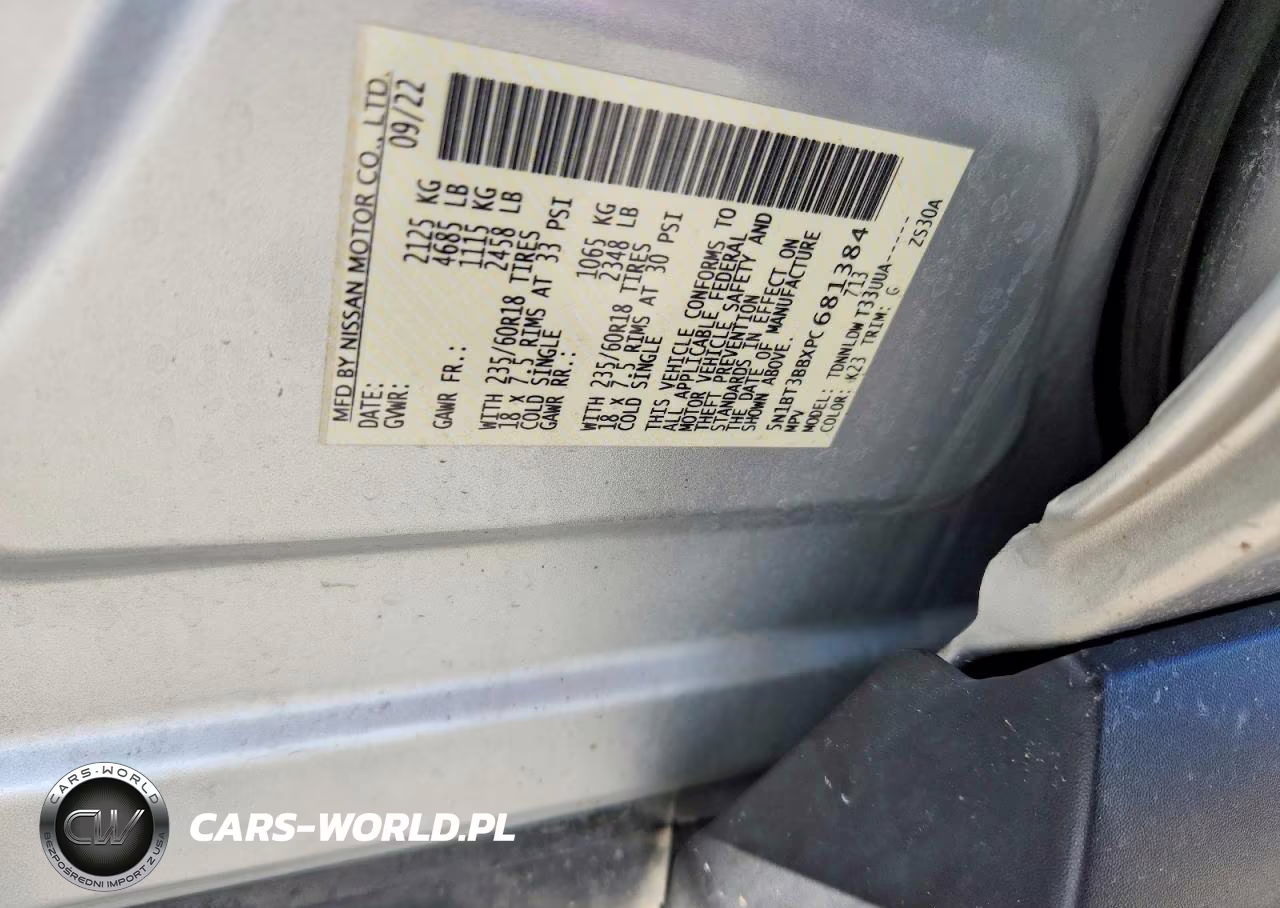 2023 Nissan Rogue Sv VIN:5N1BT3BBXPC681384 - 12