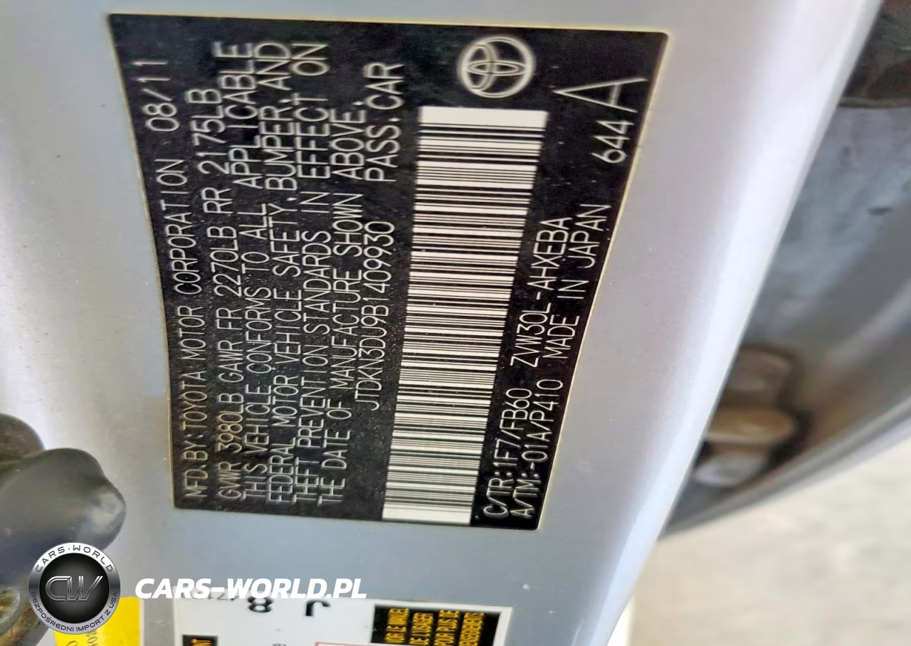 2011 Toyota Prius Three VIN:JTDKN3DU9B1409930 - 12