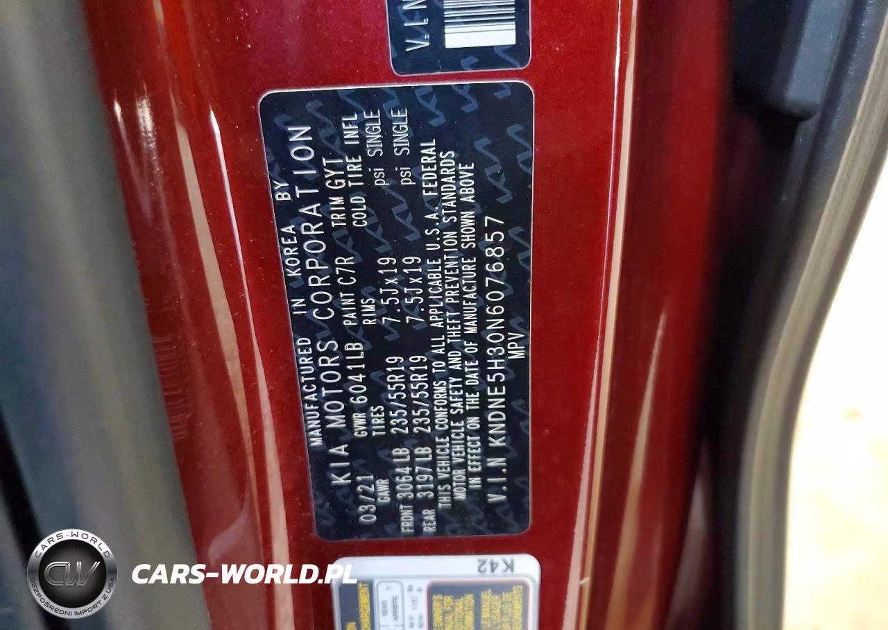 2022 Kia Carnival Sx Prestige VIN:KNDNE5H30N6076857 - 13