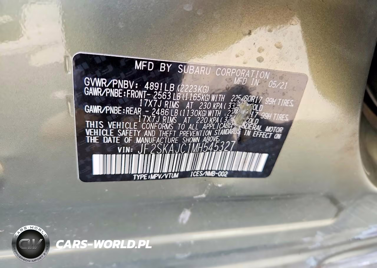 2021 Subaru Forester Premium VIN:JF2SKAJC1MH545327 - 13
