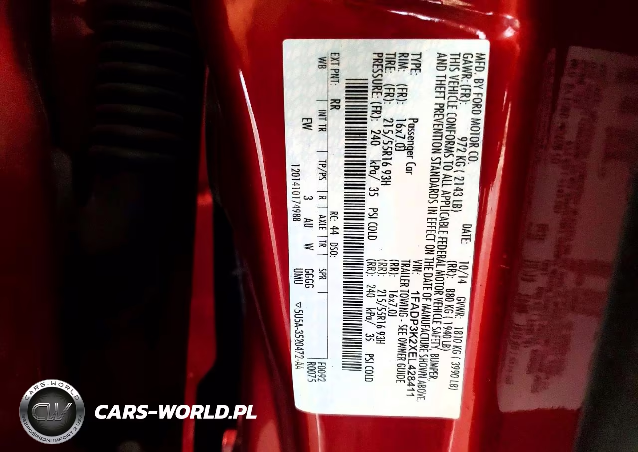 2014 Ford Focus Se VIN:1FADP3K2XEL428411 - 12
