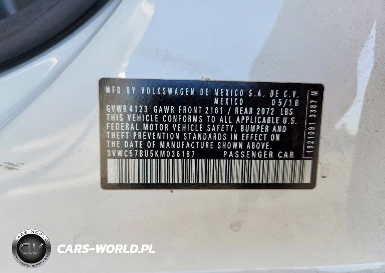 2019 Volkswagen Jetta S VIN:3VWC57BU5KM036187 - 13