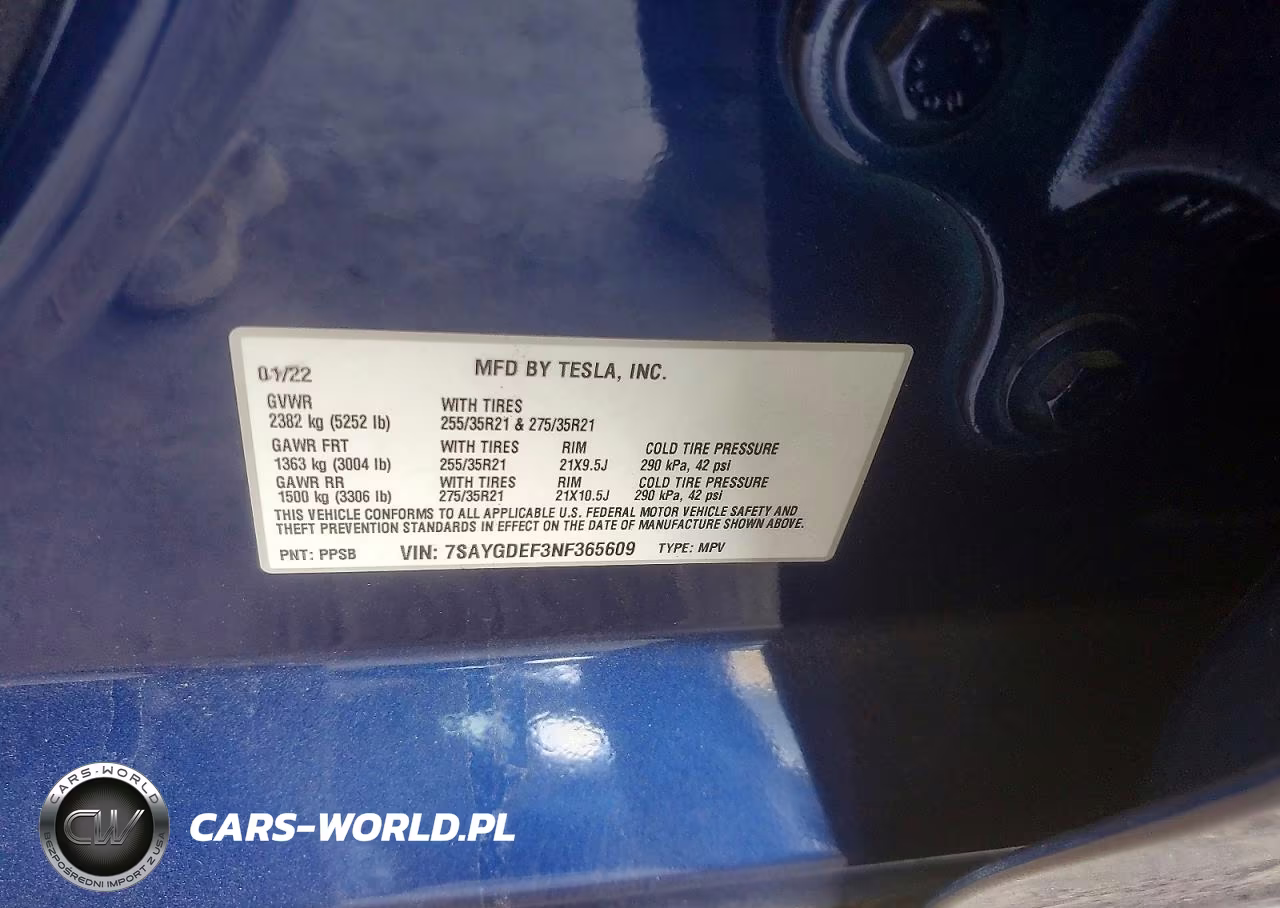 2022 Tesla Model Y VIN:7SAYGDEF3NF365609 - 12
