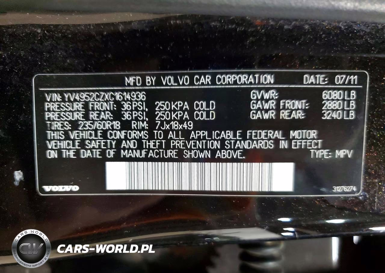 2012 Volvo Xc90 3.2 VIN:YV4952CZXC1614936 - 13