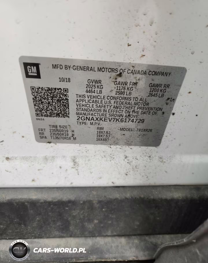 2019 Chevrolet Equinox Lt VIN:2GNAXKEV7K6174729 - 13