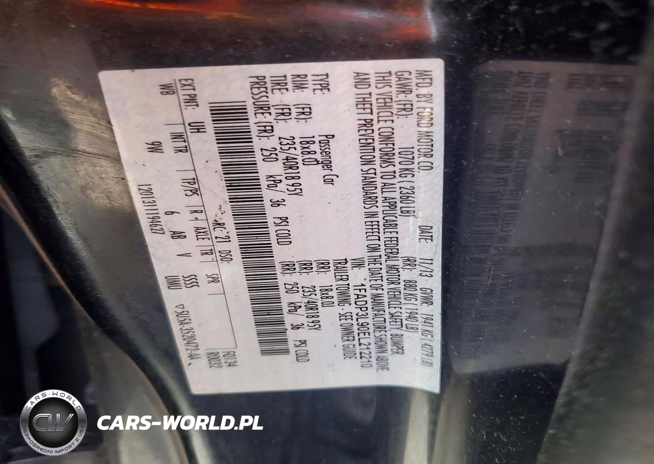 2014 Ford Focus St VIN:1FADP3L90EL212210 - 12