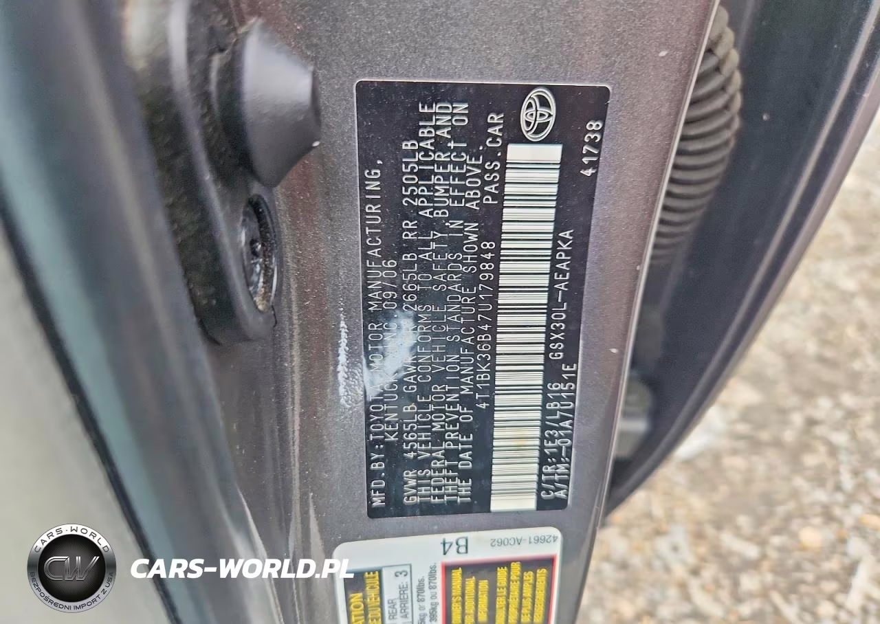 2007 Toyota Avalon Limited VIN:4T1BK36B47U179848 - 12