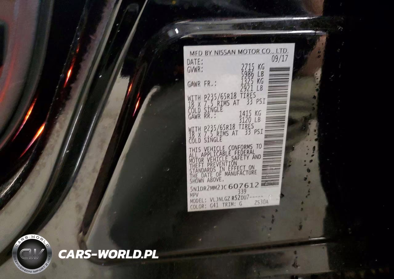 2018 Nissan Pathfinder Sl VIN:5N1DR2MM2JC607612 - 14