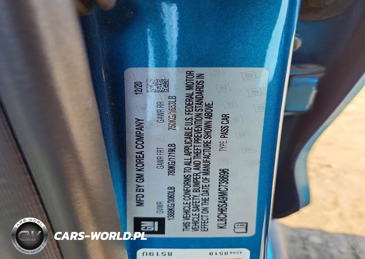 2021 Chevrolet Spark Activ VIN:KL8CH6SA9MC738696 - 12
