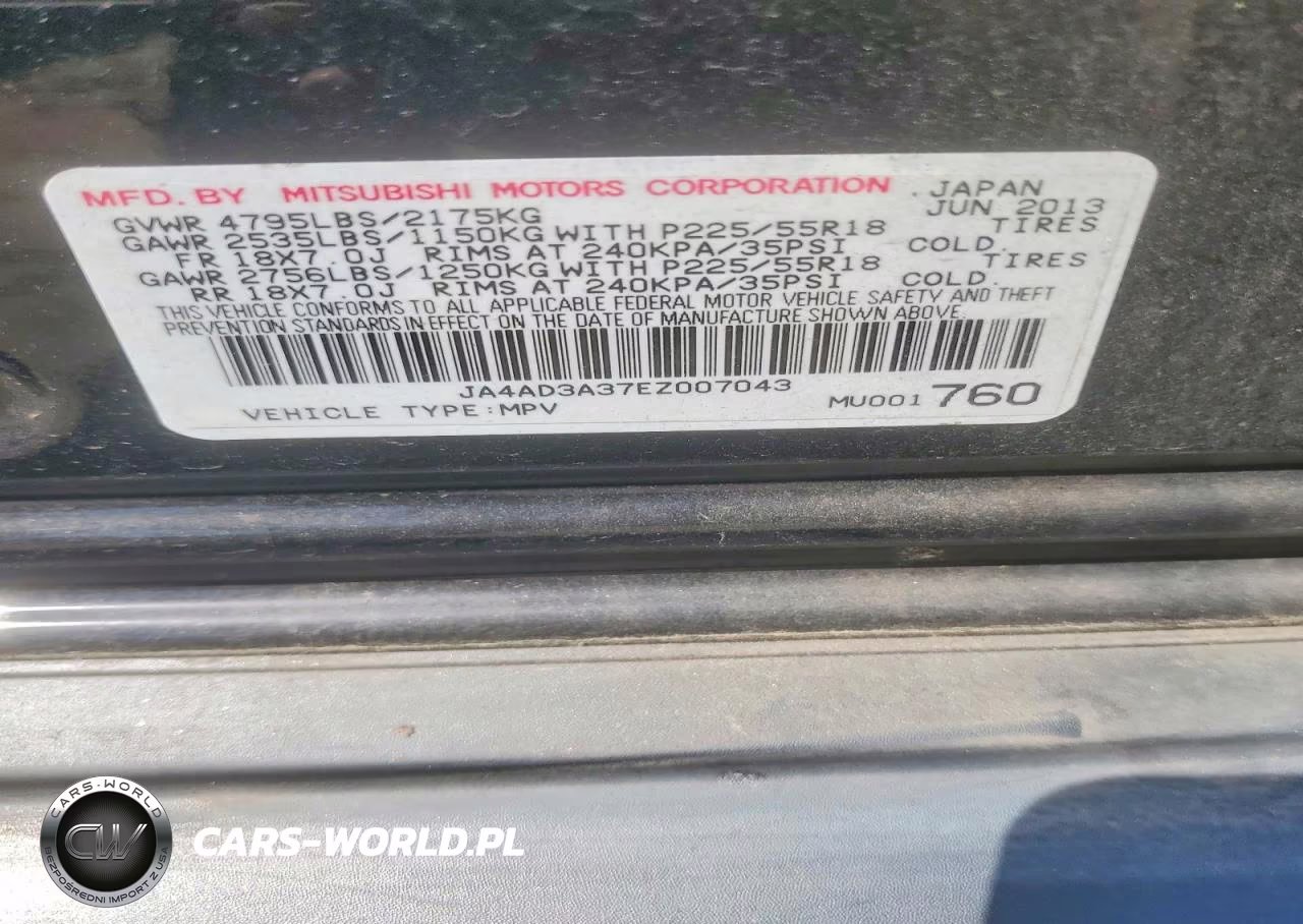 2014 Mitsubishi Outlander Se VIN:JA4AD3A37EZ007043 - 12