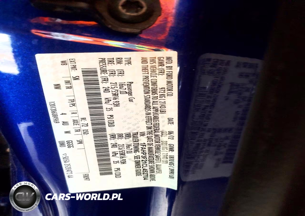 2012 Ford Focus Se VIN:1FAHP3F21CL452704 - 12
