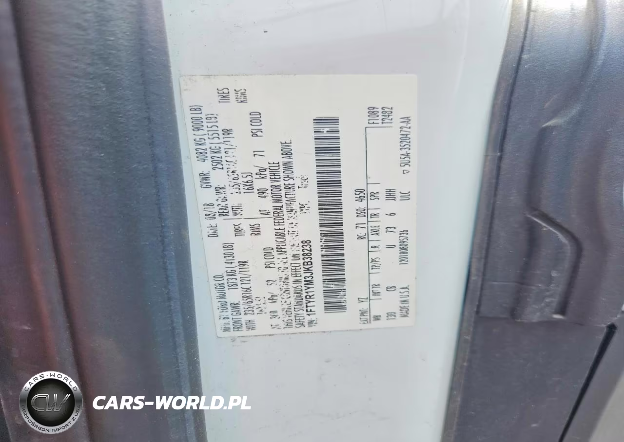 2018 Ford Transit T-250 VIN:1FTYR1YM3JKB38238 - 13