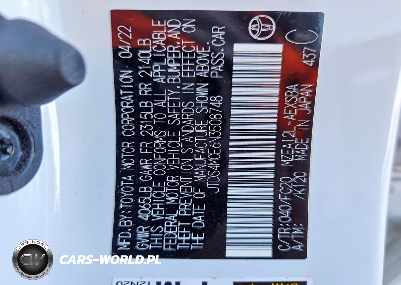 2022 Toyota Corolla Se VIN:JTDS4MCE6N3508748 - 12