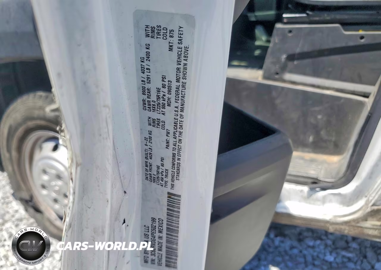 2023 Ram Promaster 2500 2500 High VIN:3C6LRVDG4PE502199 - 12