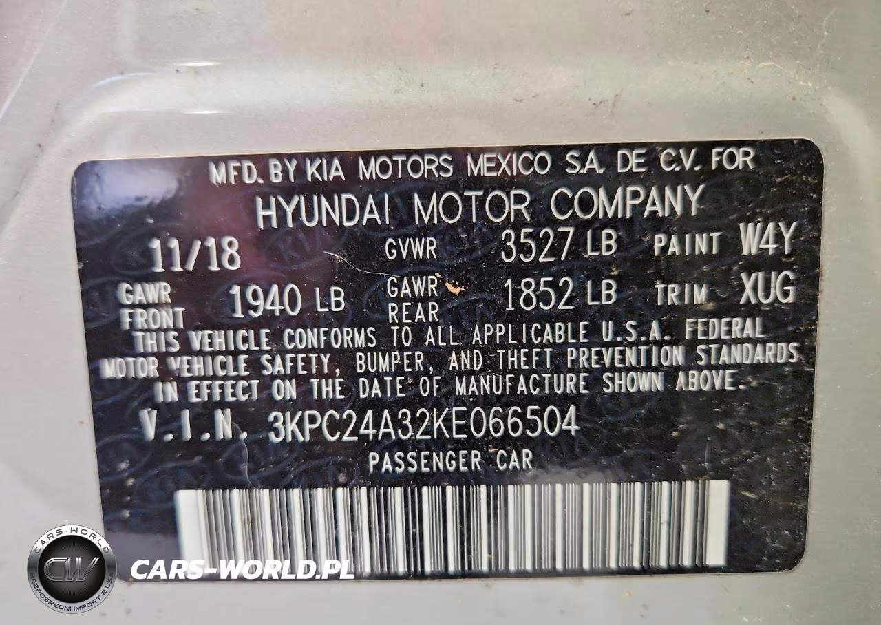 2019 Hyundai Accent Sel VIN:3KPC24A32KE066504 - 12