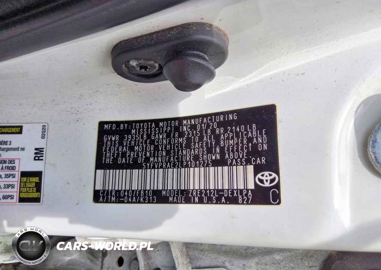 2020 Toyota Corolla Le VIN:5YFVPRAE2LP101275 - 12