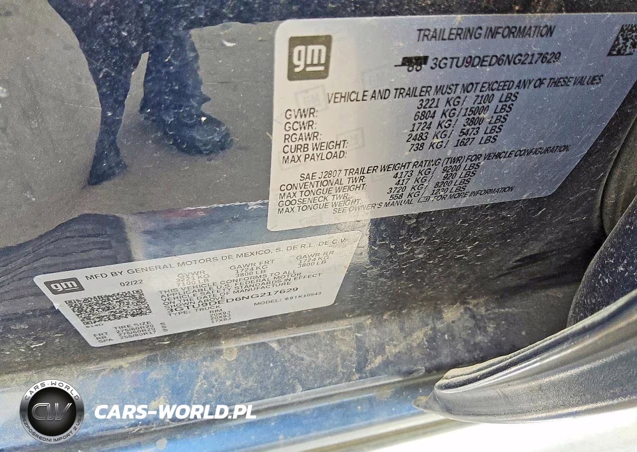 2022 GMC Sierra Limited K1500 Slt VIN:3GTU9DED6NG217629 - 12