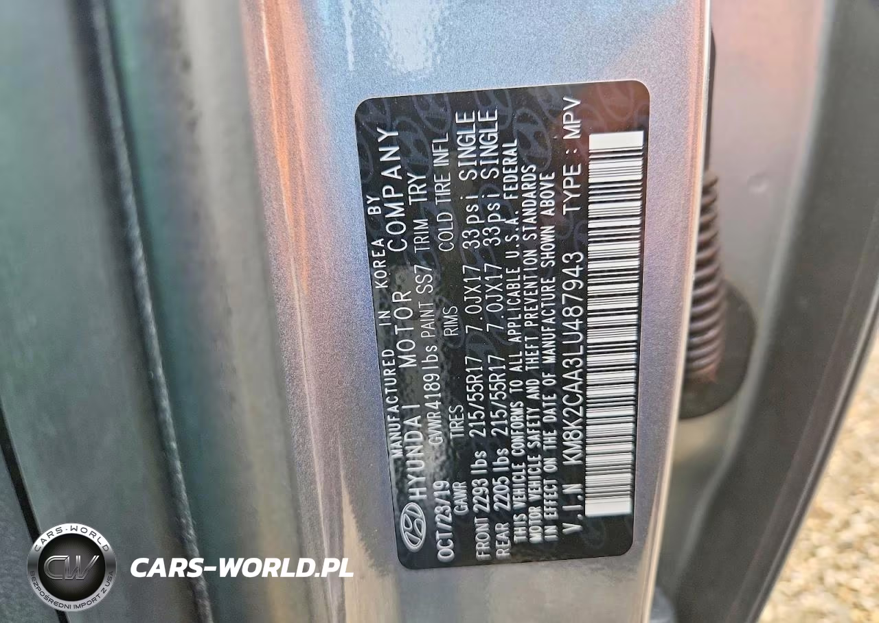 2020 Hyundai Kona Sel VIN:KM8K2CAA3LU487943 - 12