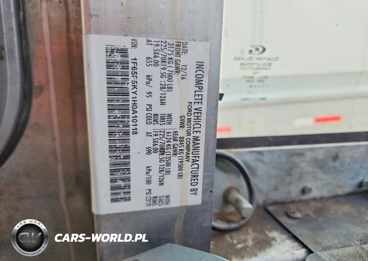 2017 Ford F59 VIN:1F65F5KY1H0A10118 - 12