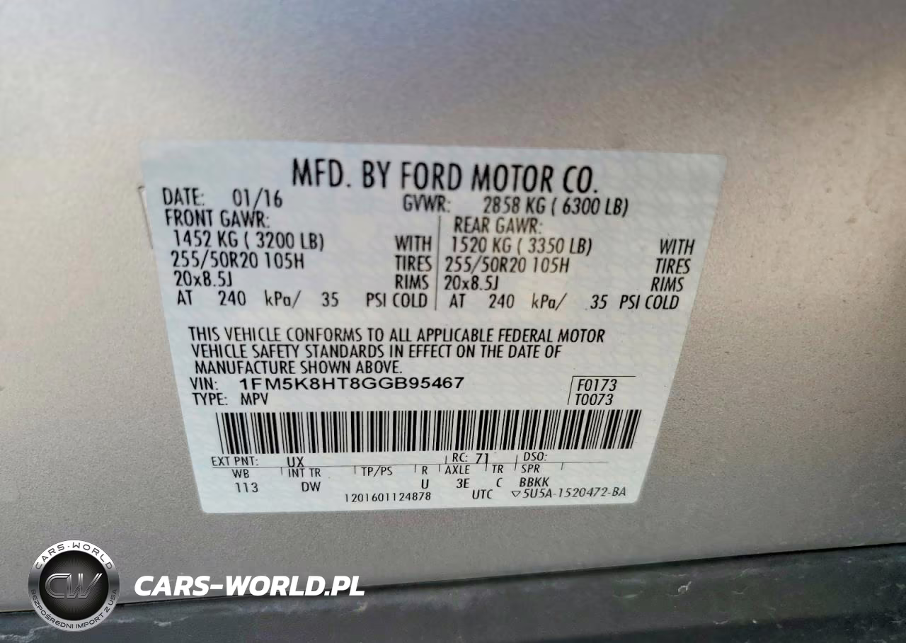 2016 Ford Explorer Platinum VIN:1FM5K8HT8GGB95467 - 13