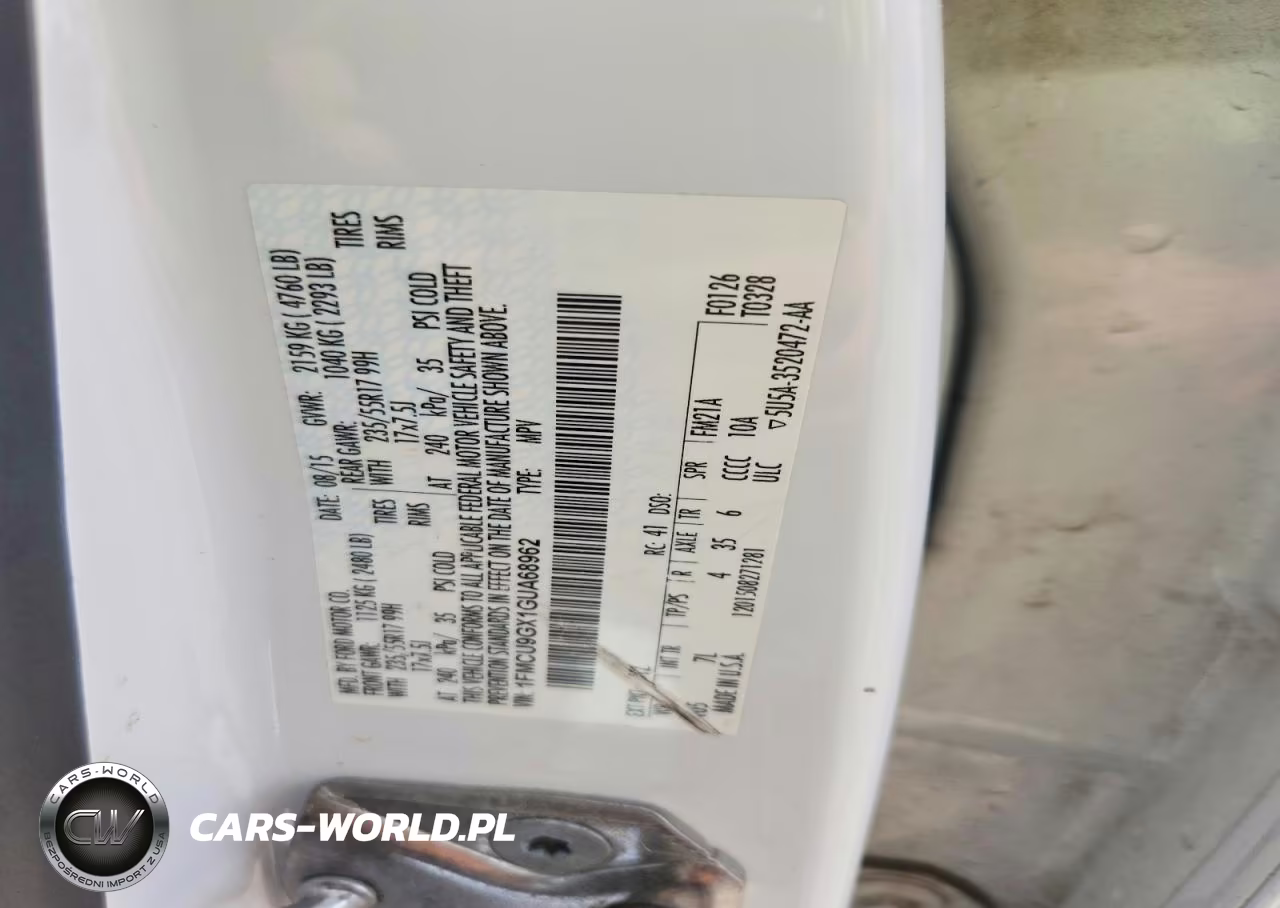2016 Ford Escape Se VIN:1FMCU9GX1GUA68962 - 13