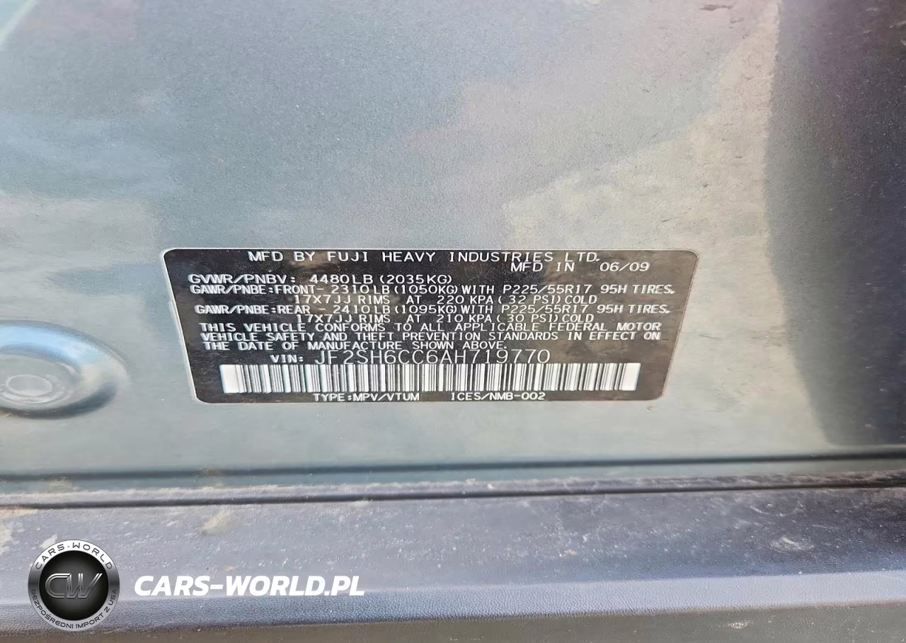 2010 Subaru Forester 2.5X Premium VIN:JF2SH6CC6AH719770 - 12