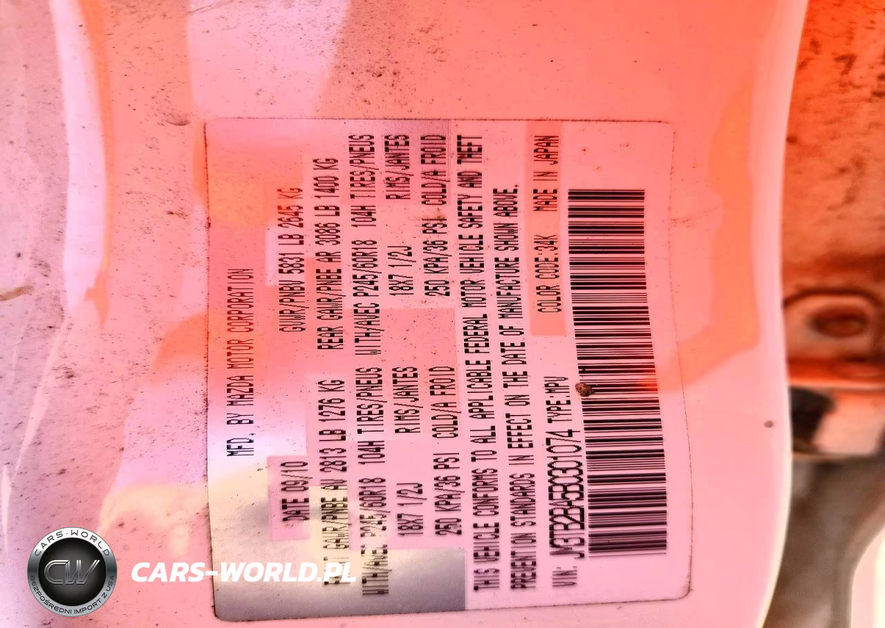 2011 Mazda Cx-9 VIN:JM3TB2BA5B0301074 - 13