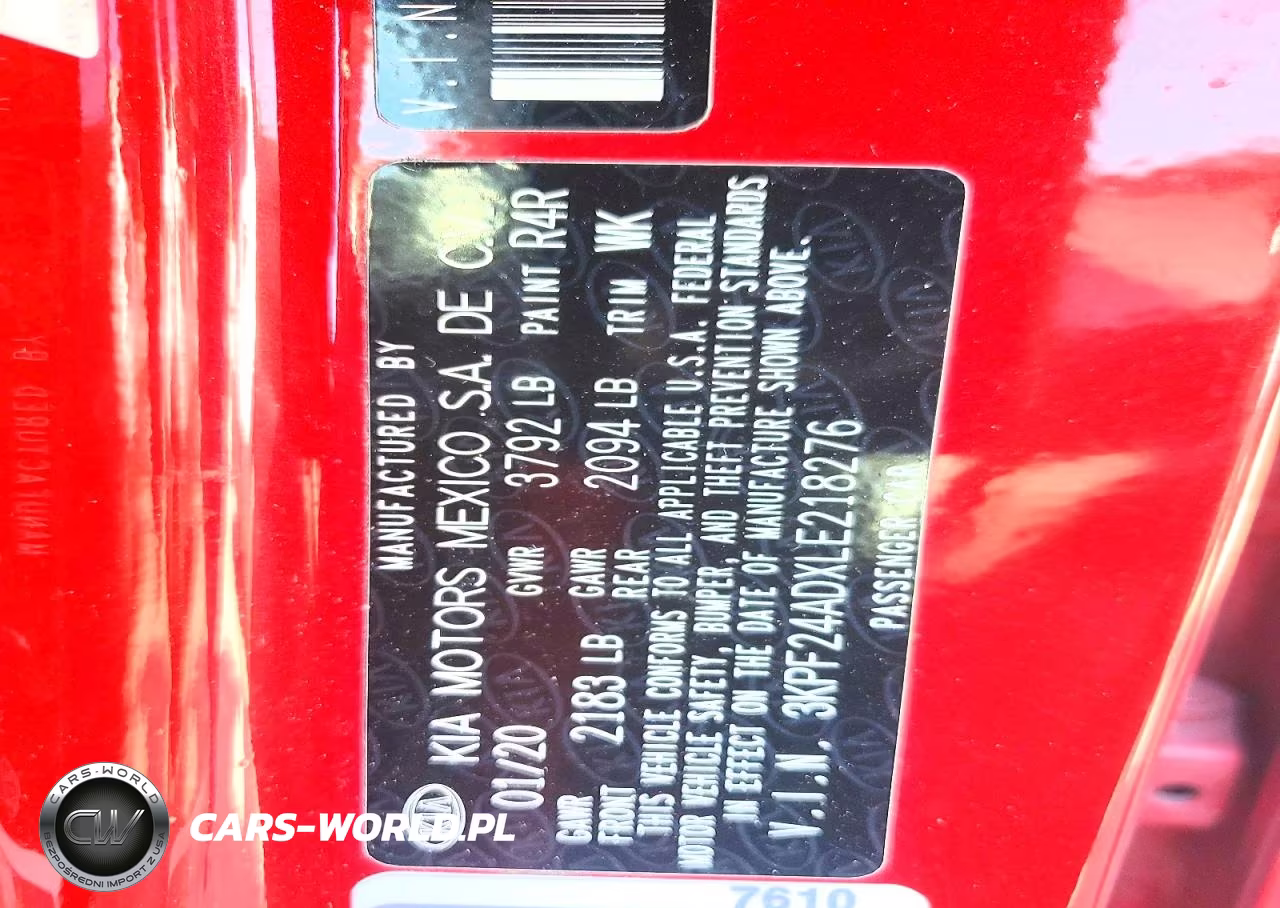 2020 Kia Forte Lxs VIN:3KPF24ADXLE218276 - 12